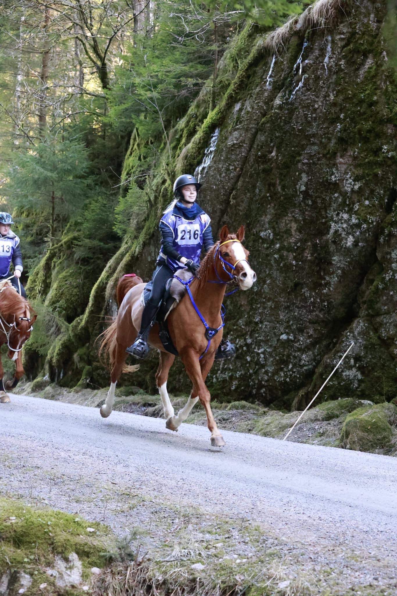 Emma Schuber och Adagio inledde säsongen med tredje plats i klassen över 100 km i norska Gyland.